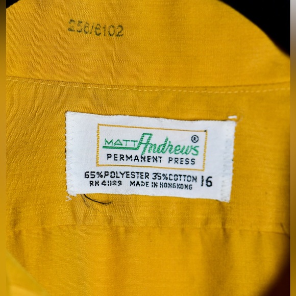 Matt Andrews Mens Button Down Short Sleeve Dress Shirt - Picture 2 of 3